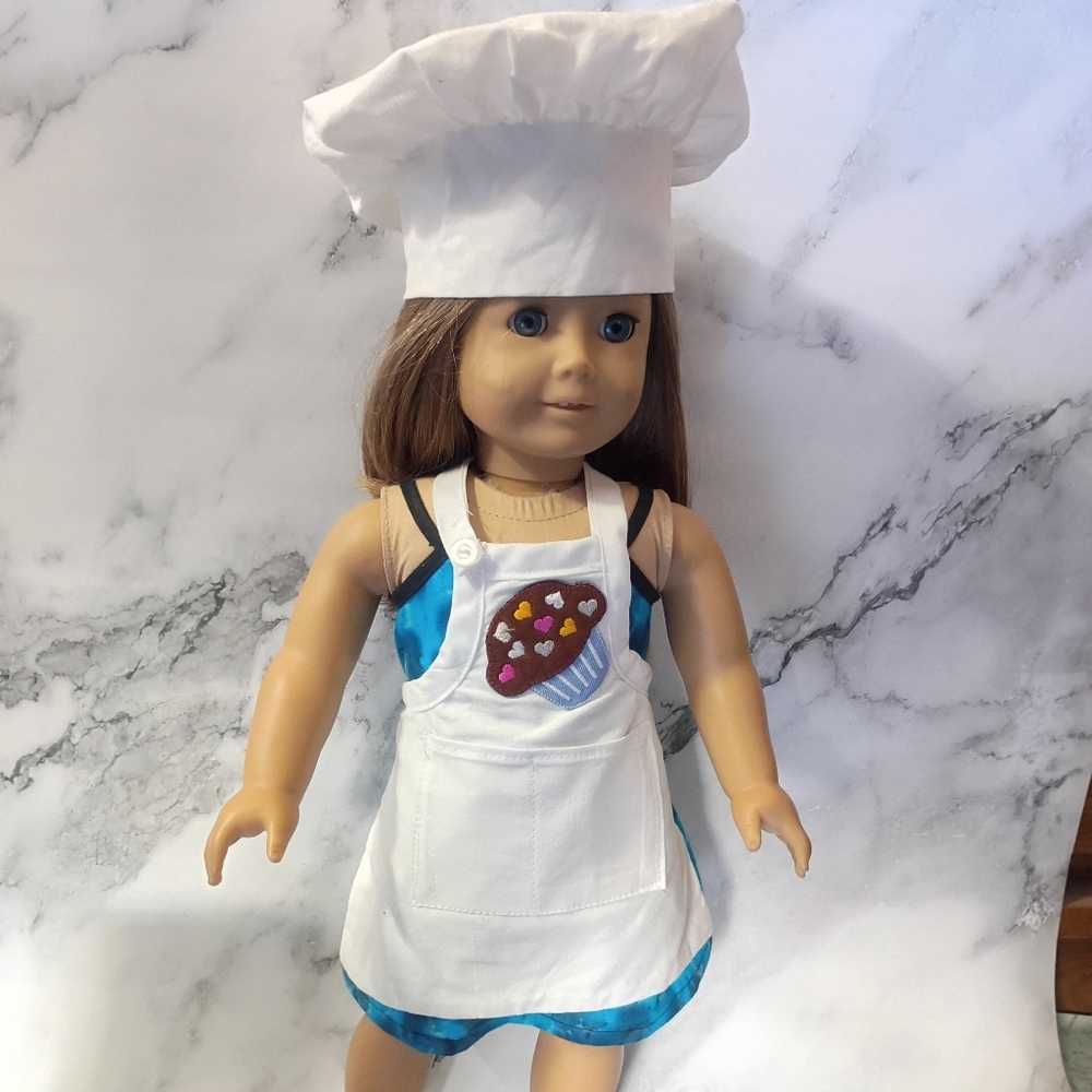 AG Doll or other 18" doll Chef Apron and Hat